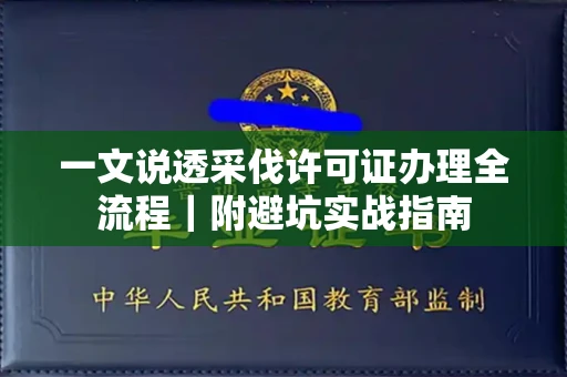 全国一文说透采伐许可证办理全流程|附避坑实战指南